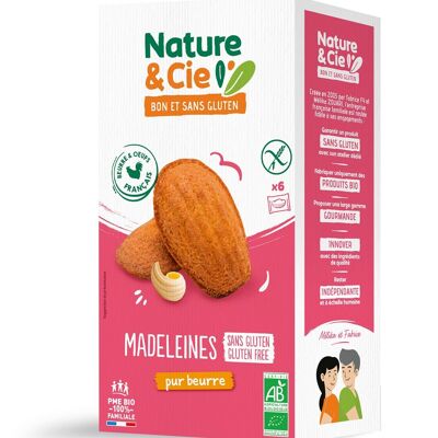 Pure organic and gluten-free butter madeleines