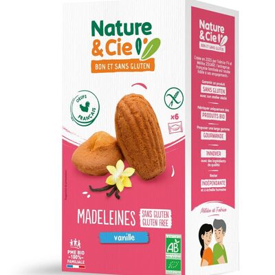 Organic and gluten-free vanilla madeleines