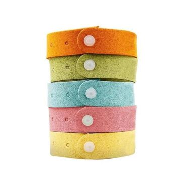 MOSQUITOBAND : Lot de 10 Bracelets Anti-Moustiques avec Citronnelle - Couleurs aléatoires 2
