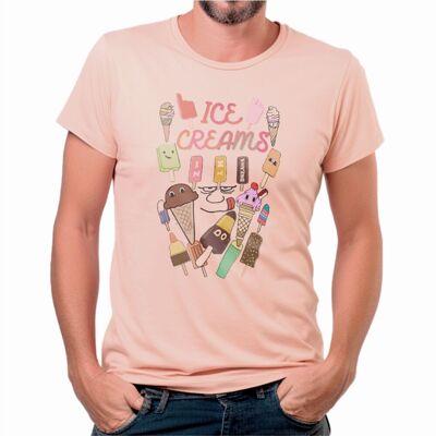 Grafik-T-Shirt #unisex ICE CREAMS #forofo