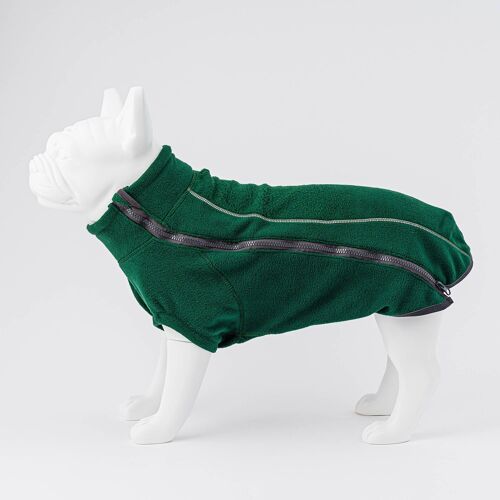 Cosy Warm Fleece Dog Jacket - Forest Green