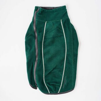 Veste pour chien en polaire chaude et confortable - Vert forêt 6