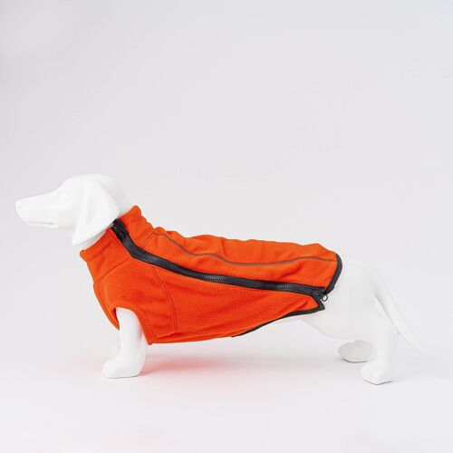 Cosy Warm Fleece Dog Jacket - Orange