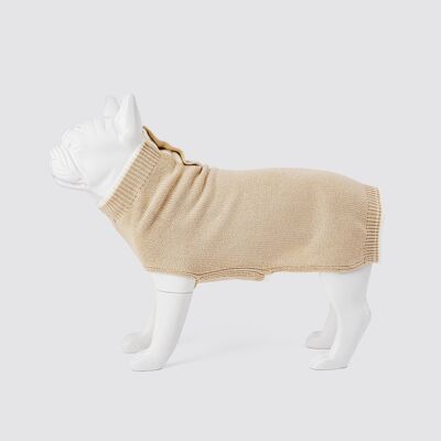 Suéter De Punto Para Perros - Beige