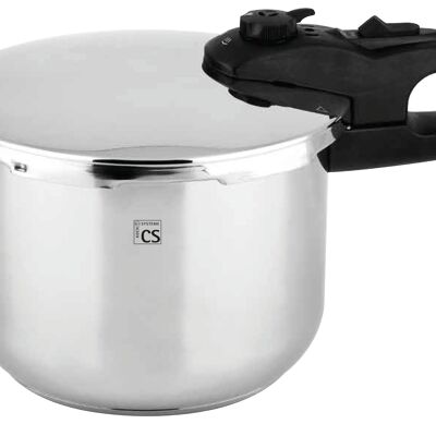 CS KOCHSYSTEME, KAISERSLAUTERN Pressure cooker 6L, stainless steel, 2 cooking levels, suitable for induction
