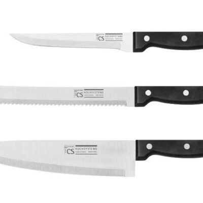 CS KOCHSYSTEME, STAR Allstar knife set, long-lasting cutting quality