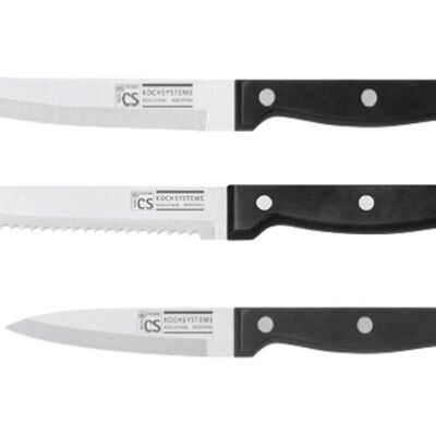 CS KOCHSYSTEME, STAR Tri-Star knife set, long-lasting cutting quality