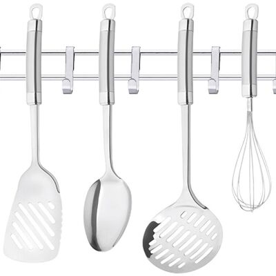 Set utensili da cucina EXQUISITE acciaio inox 37 - 37 - 35,2 - 34 - 33 - 30,5 cm 7 pezzi in confezione regalo