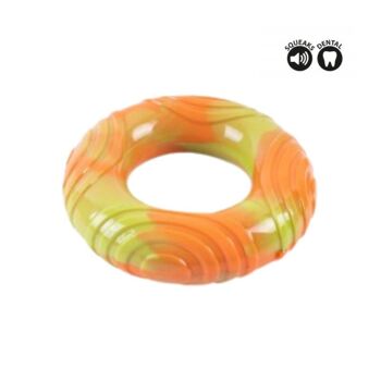 Jouet pour chien avec anneau en caoutchouc Tie Dye Smart Choice, paquet de 3 4