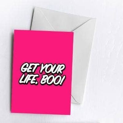 Get Your Life, Boo! | Greetings Card-GET-CAR-41-A6