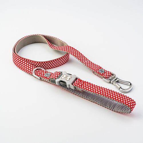 Fabric Dog Lead - Red Star