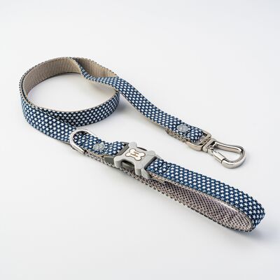 Fabric Dog Lead - Navy Star