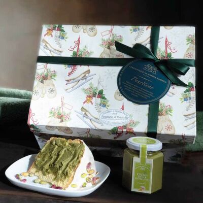 Panettone al pistacho de Sicilia