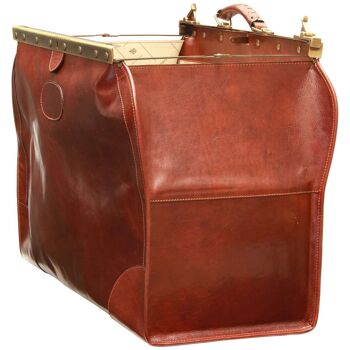 Sac de voyage en cuir Old America (grand). marron 7