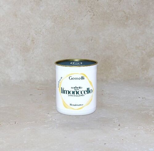Sorbet artisanal Limoncello - 8 pots 400ml