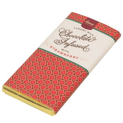 Strawberry Infused Milk Chocolate Bar