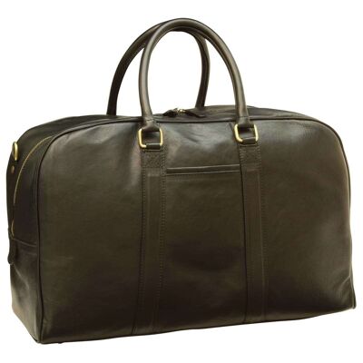 Calfskin travel bag. Black