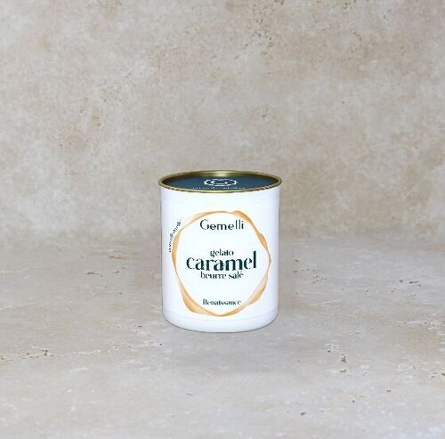 Glace artisanale Caramel beurre salé - 8 pots 400ml