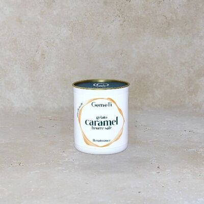 Handwerklich hergestelltes Karamell-Eis mit gesalzener Butter – 8 Gläser à 400 ml