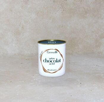 Glace artisanale  chocolat au lait  - 8 pots 400ml 2