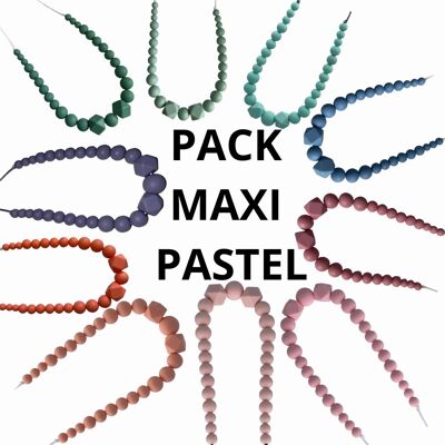 Collares sensoriales de lactancia - Maxi Poosh Pastel Pack