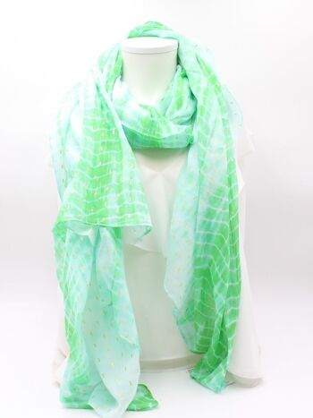 Echarpe en coton tendance tie and dye 6