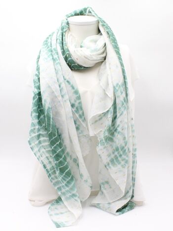 Echarpe en coton tendance tie and dye 10