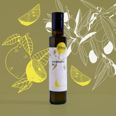 Zitronenöl - Natives Olivenöl Extra mit Zitrone - 250ml
