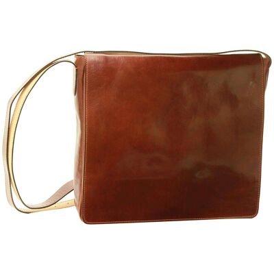 Leather Messenger. Brown