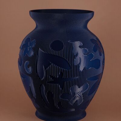 BERTHA Mitternachtsblaue Vase - FLAMMECHE x STUDIO MARACUJA