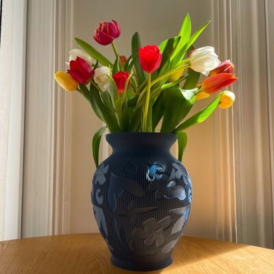 BERTHA Midnight Blue Vase - FLAMMECHE x STUDIO MARACUJA