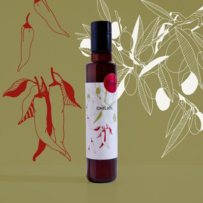 Olio al peperoncino - Olio extravergine di oliva al peperoncino - 250ml