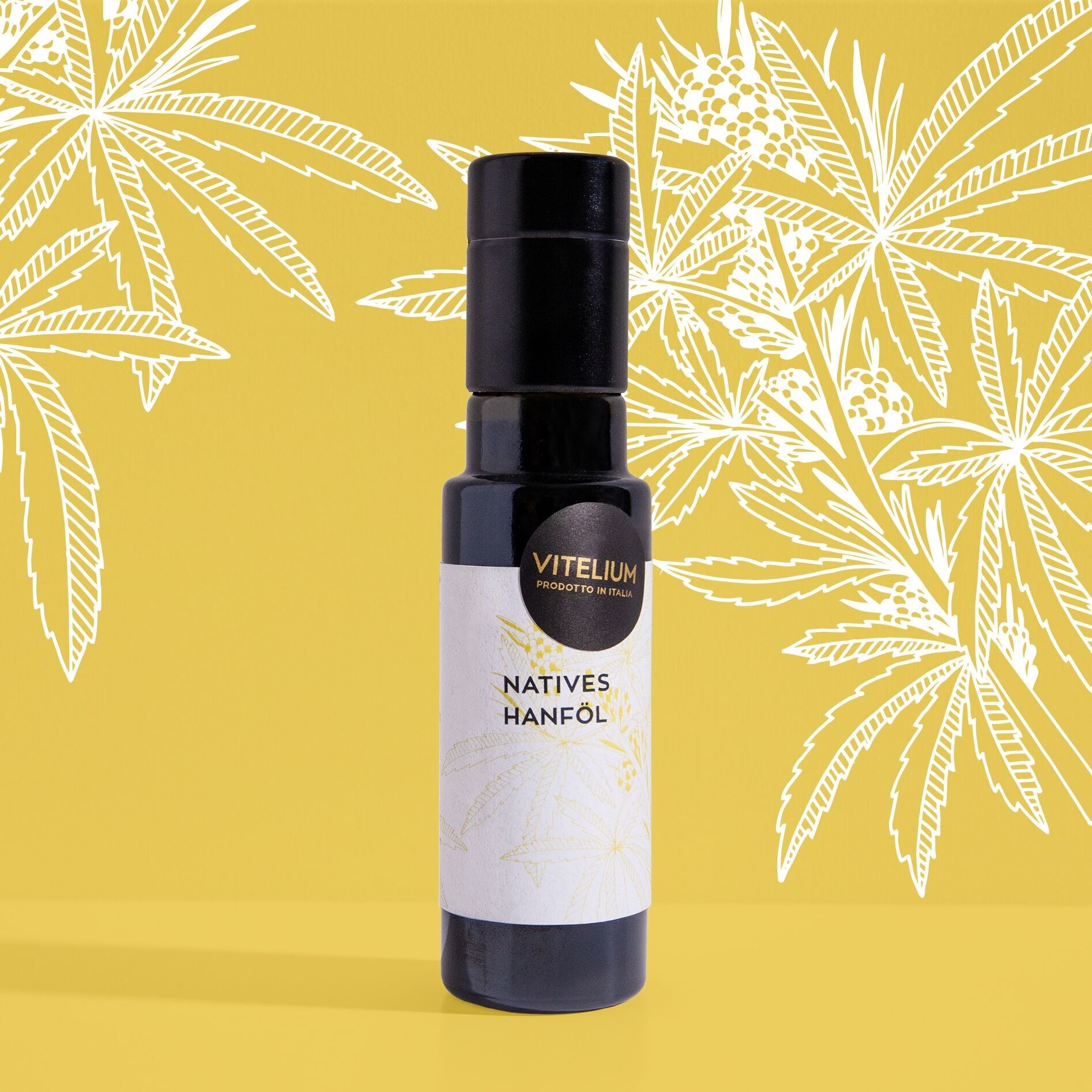 Natives Hanföl - 100ml - kaltgepresst - aus Italien