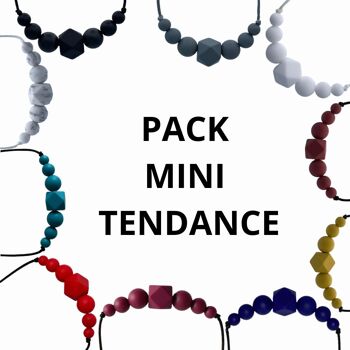 Colliers sensoriels d'allaitement - Pack Mini Poosh Tendance