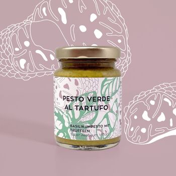 Pesto de basilic et truffes - Pesto Verde al Tartufo - 90 g 1