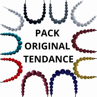 Sensory breastfeeding necklaces - Poosh'original Tendance Pack