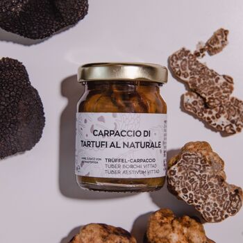 Carpaccio de truffe al naturale - truffe d'été & truffe blanche en tranches - 50 g 3