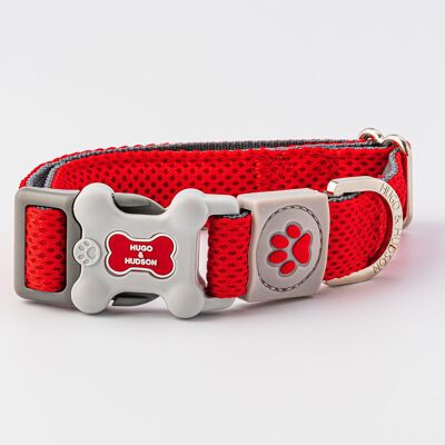 Mesh Dog Collar - Red
