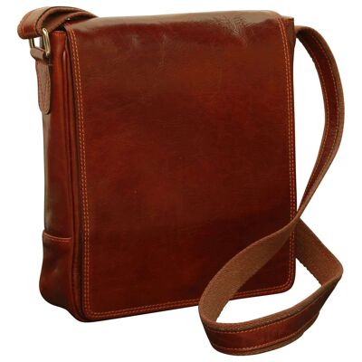 Leather bag for I-Pad. Brown