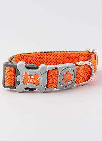 Collier pour chien en maille - Orange 6