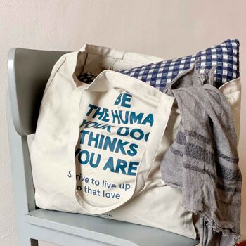 Tote Bag XL, sac en tissu / Humain 3