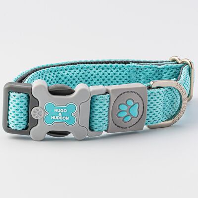 Mesh Dog Collar - Aqua