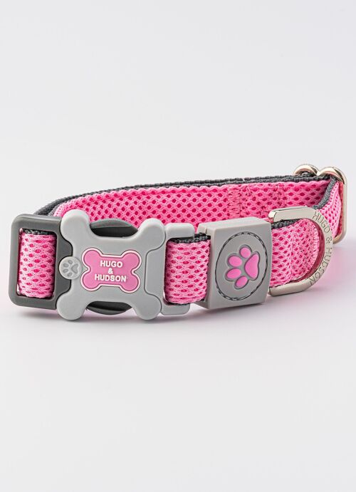Mesh Dog Collar - Pink