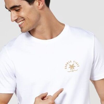 Summer vibes men's T-shirt (embroidered)
