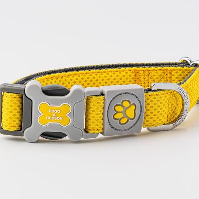 Collar De Malla Para Perro - Amarillo