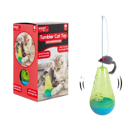 WufWuf & Smart Choice Interactive Cat Toy with Mouse & Ball x 3 Pack