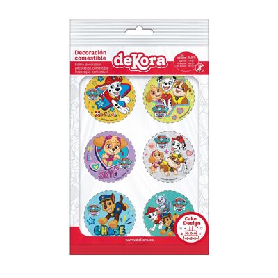 DISQUES COMESTIBLES PAW PATROL Ø 5.8 CM