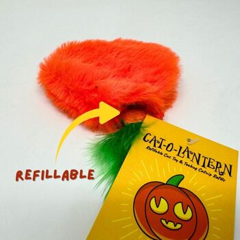 Jouet pour chat en peluche rechargeable MyMeow Pumpkin 2