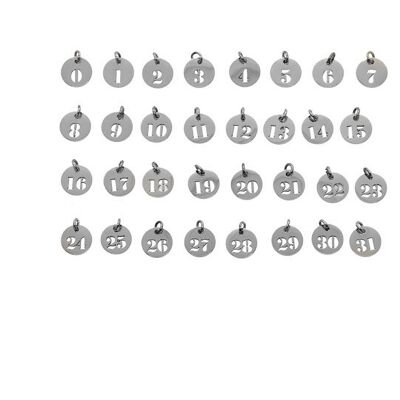 Lotto di 32 nappe (figure traforate) 15 mm