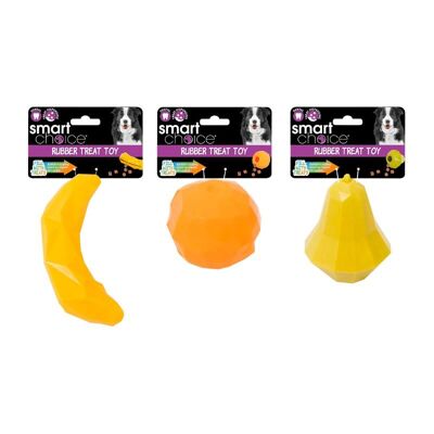 WufWuf & Smart Choice Summer Fruits Leckerli-Spender-Hundespielzeug, 3er-Pack